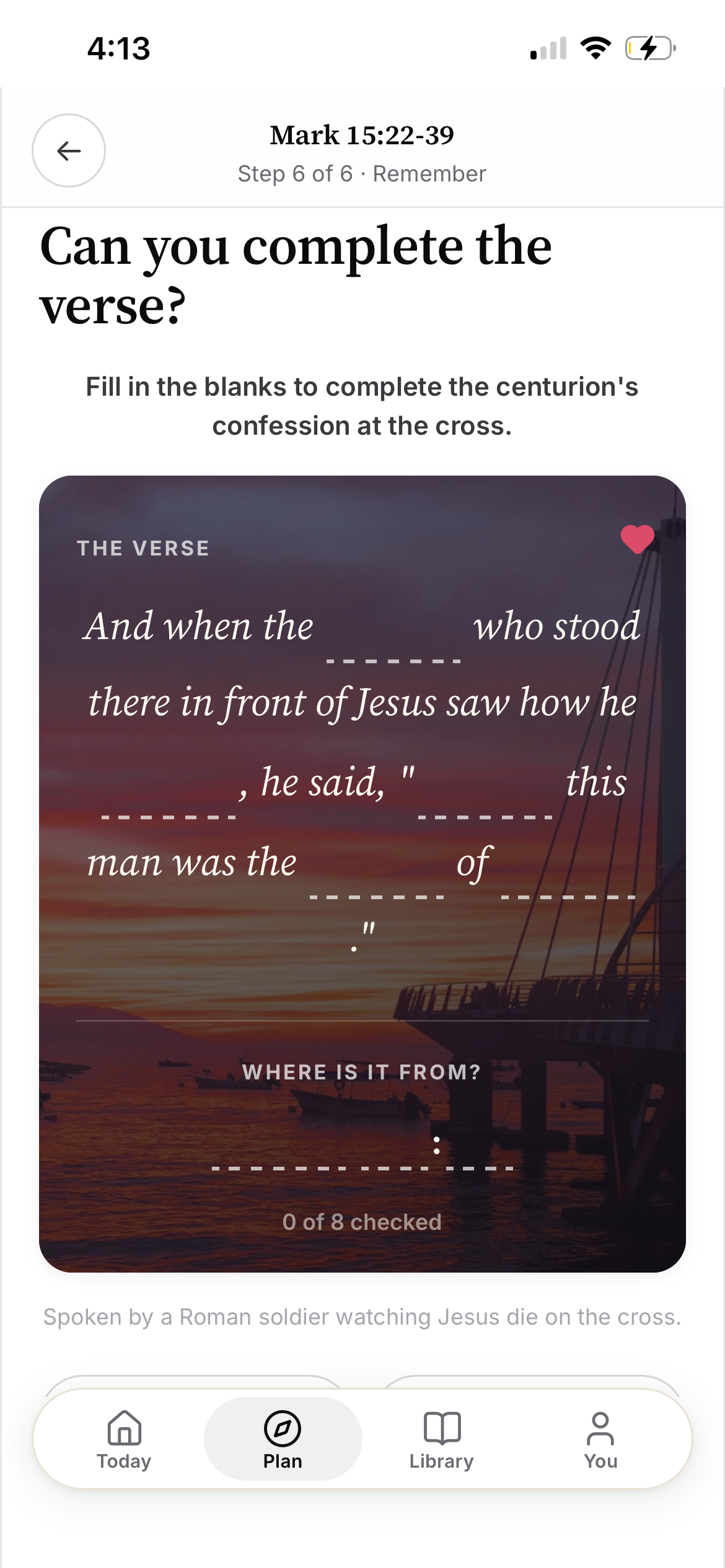 Sunday and Beyond scripture recall exercise